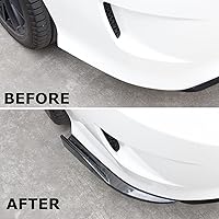 Vista 6 de Protector divisor de parachoques trasero de coche para Dodge Charger 2015-2021 (fibra de carbono negra)