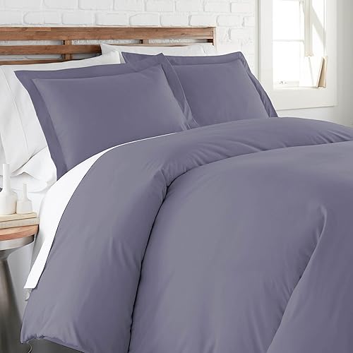 Miniatura 50 de Southshore Fine Living, Inc. Premium Collection - Juego de funda de edredón tamaño King extragrande, funda de edredón suave con cremallera, 3 Azul