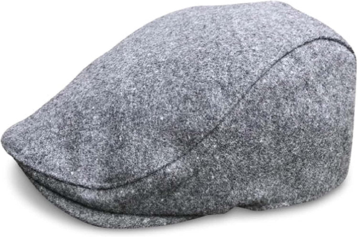 The Original Boston Scally Cap - The Neighborhood Mens Flat Hat - Single Panel Newsboy Cap for Men - Grey