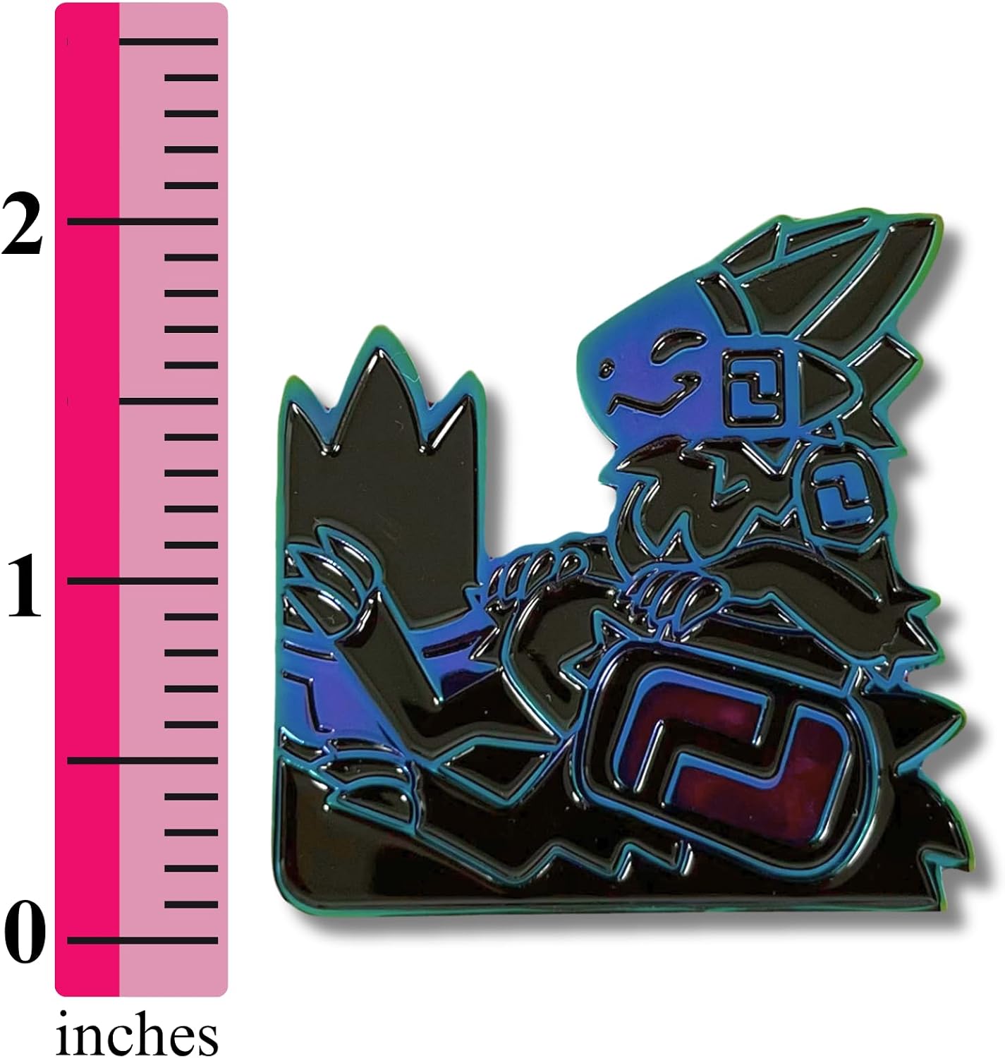 Protogen Premium Rainbow Anodized Enamel Pin – Vibrant Colorful Brooch for Jackets, Bags & Accessories (White & Gold)