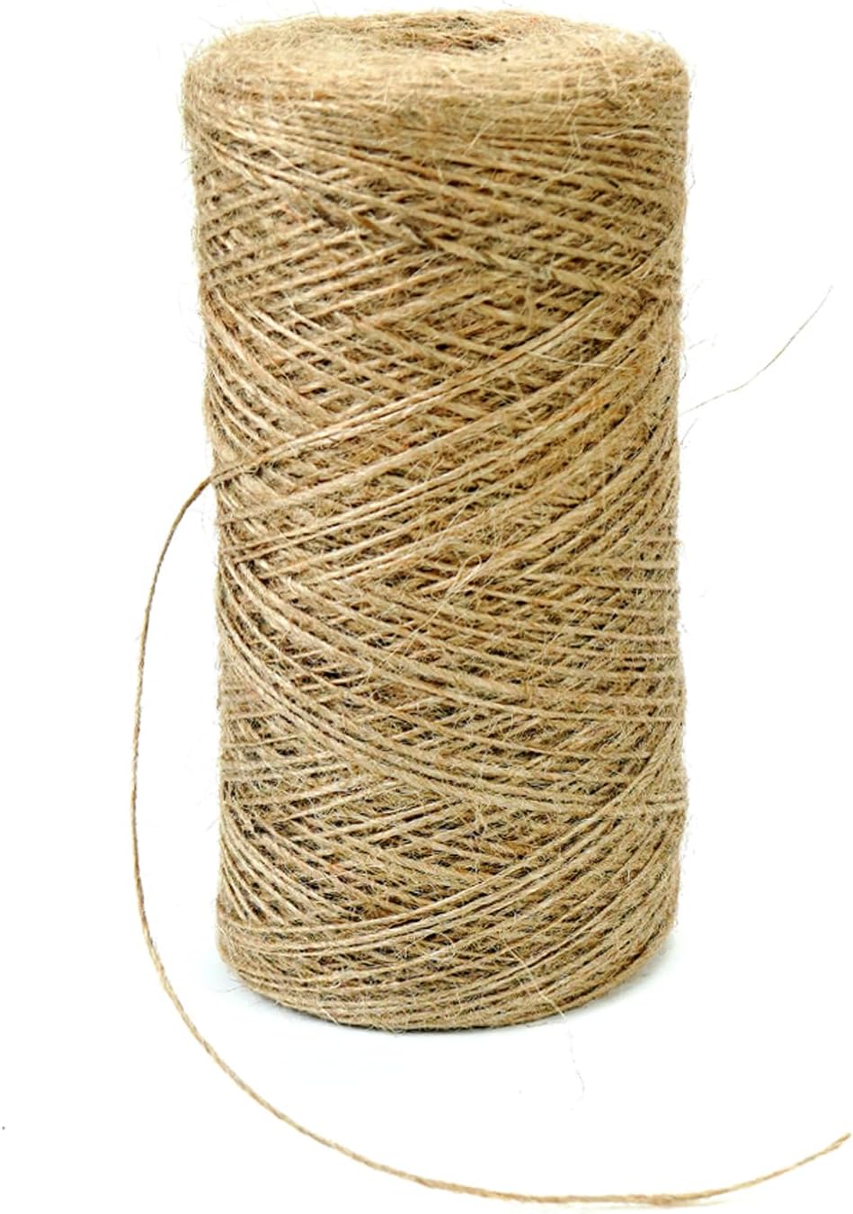 1mm*1312 Feet Natural Jute Twine String DIY Home Decor,Thin Jute Twine for Crafting Gift Wrapping Packing Gardening Crochet Knitting Macrame Decor,1mm Brown Rope for Arts Creation