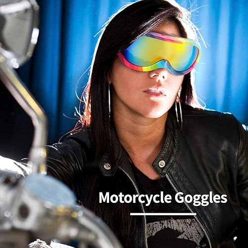 Miniatura 6 de Rngeo Lentes protectores para esquiar 2 unidades, anteojos protectores para snowboard para niños, niñas, jóvenes, hombres