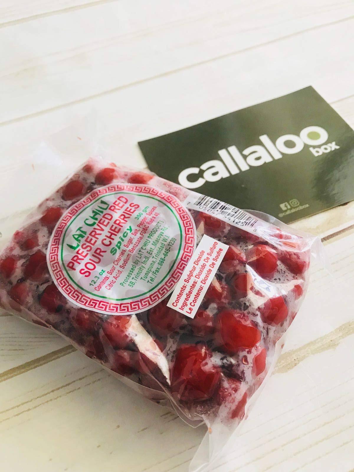 Lat Chiu Preserved Fruit - Trinidad & Tobago Snacks (Red Cherries (Spicy), 1 Pack)