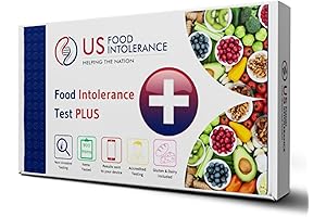 Food Intolerance Test Plus - Home Allergen Test Kit for Gluten, Lactose...