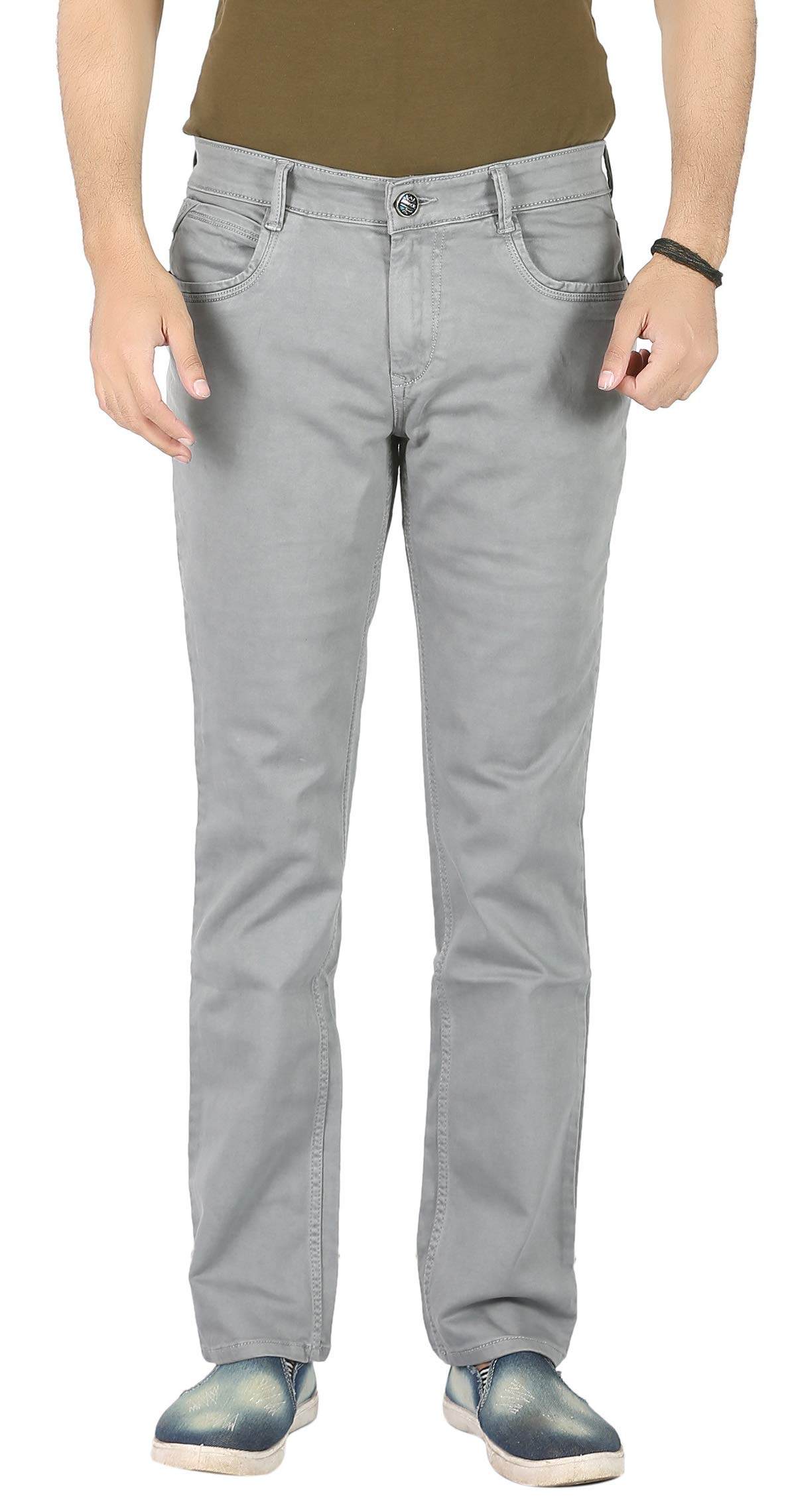 basilio Cotton Knitted Fabric Stretchable Denim Regular Fit Mid Rise Jeans Pant for Men-picture-36