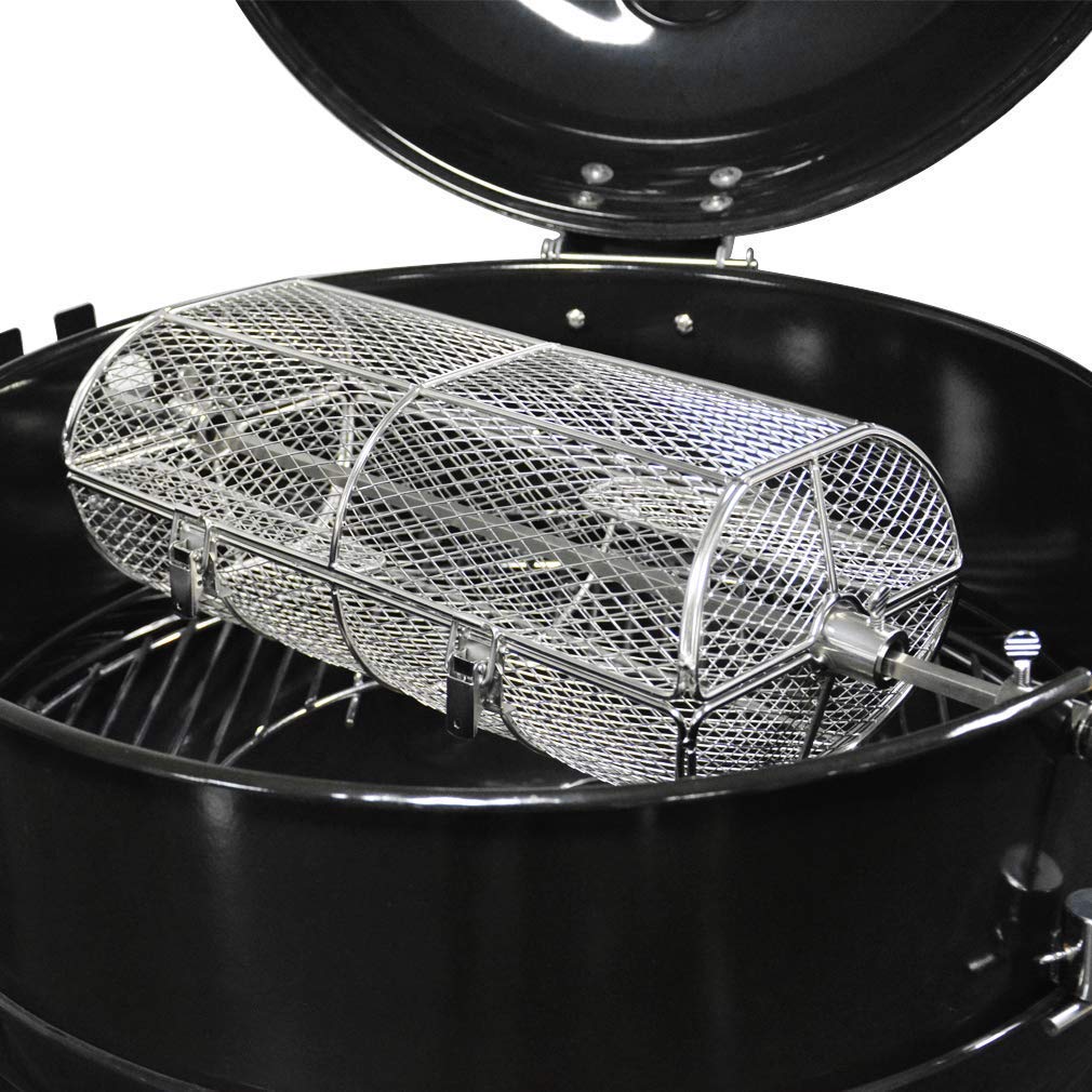 Onlyfire BRK-6039 Universel Panier de Gril en acier Inoxydable pour barbecue à gaz et charbon de bois