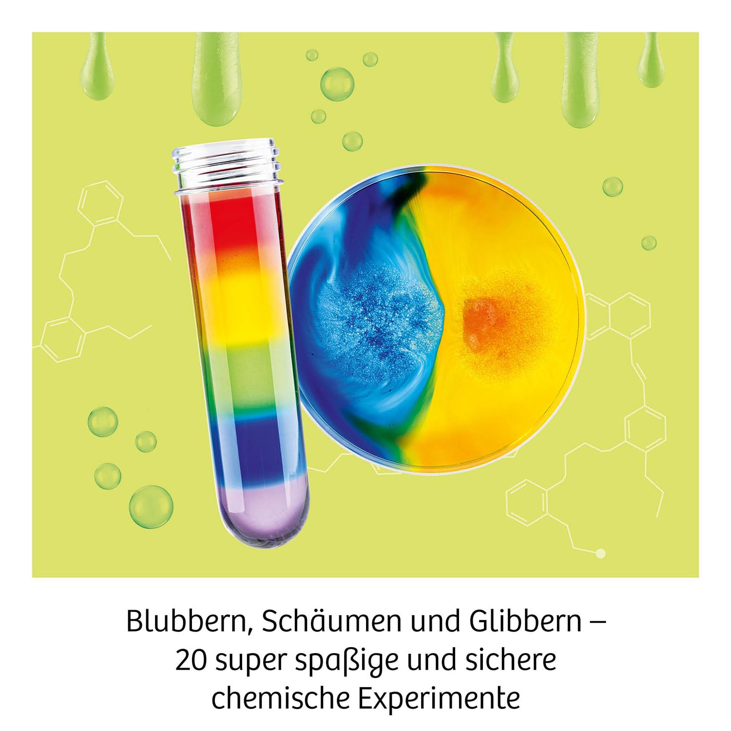 Kosmos 645649 Big Fun Chemistry – szalona stacja chemiczna, zestaw eksperymentów dla dzieci od 8 lat, lśniący śluz, bąbelki płynne, zestaw chemiczny dla dzieci