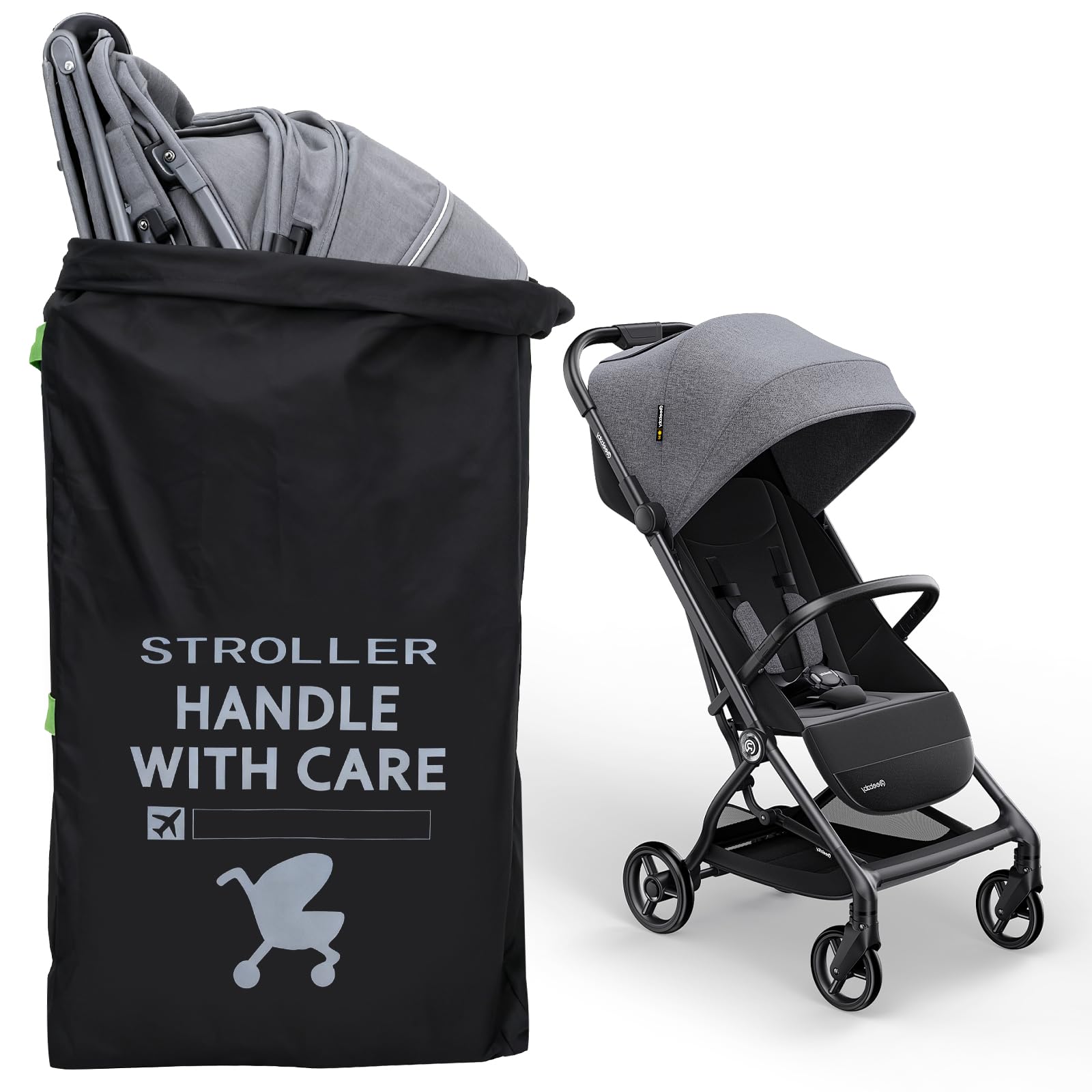 Vicloon Borsa da Viaggio per Passeggino,Borsa da Trasporto per Carrozzine,Borsas per Seggiolino Auto Pieghevole,Borsas passegginos,per Passeggino Impermeabile per Aereo Gate Check e Stoccaggio