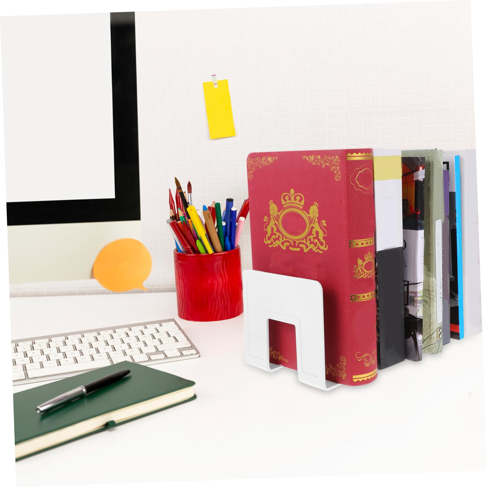 STOBOK 3pezzi Organizzatore Di Libri Da Scrivania Con Scomparti Porta Documenti e File Storage Rack Per Ufficio e Studio Soluzione Pratica Per Mantenere Ordinato Tuo Spazio Di Lavoro
