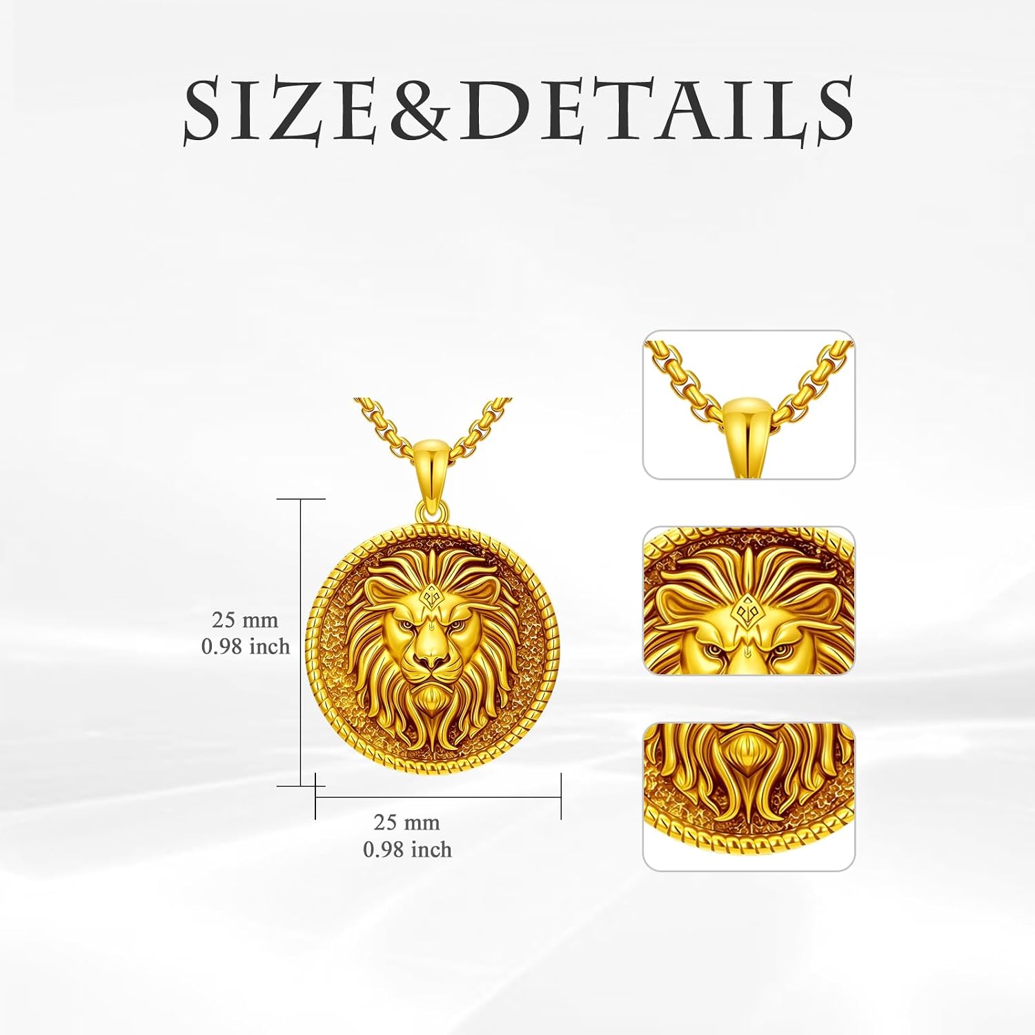 Viking Jewelry for Men Women Mjolnir Thors Hammer Pendant Lion Wolf Eagle Necklace Jewelry Mothers Day Birthday Gifts for Husband Father Dad Brother Son