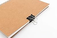 Vista 3 de DSTELIN Clips para carpetas de papel, tamaños surtidos, 100 unidades (negro), XL, grande, mediano, pequeño, pequeño y micro, 6 tamaños en un