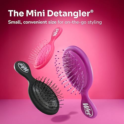 Miniatura 9 de Wet Brush Squirt - Cepillos desenredantes para el cabello, exclusivo Aqua de Tienda, mini peine desenredante con cerdas IntelliFlex ultrasuaves que
