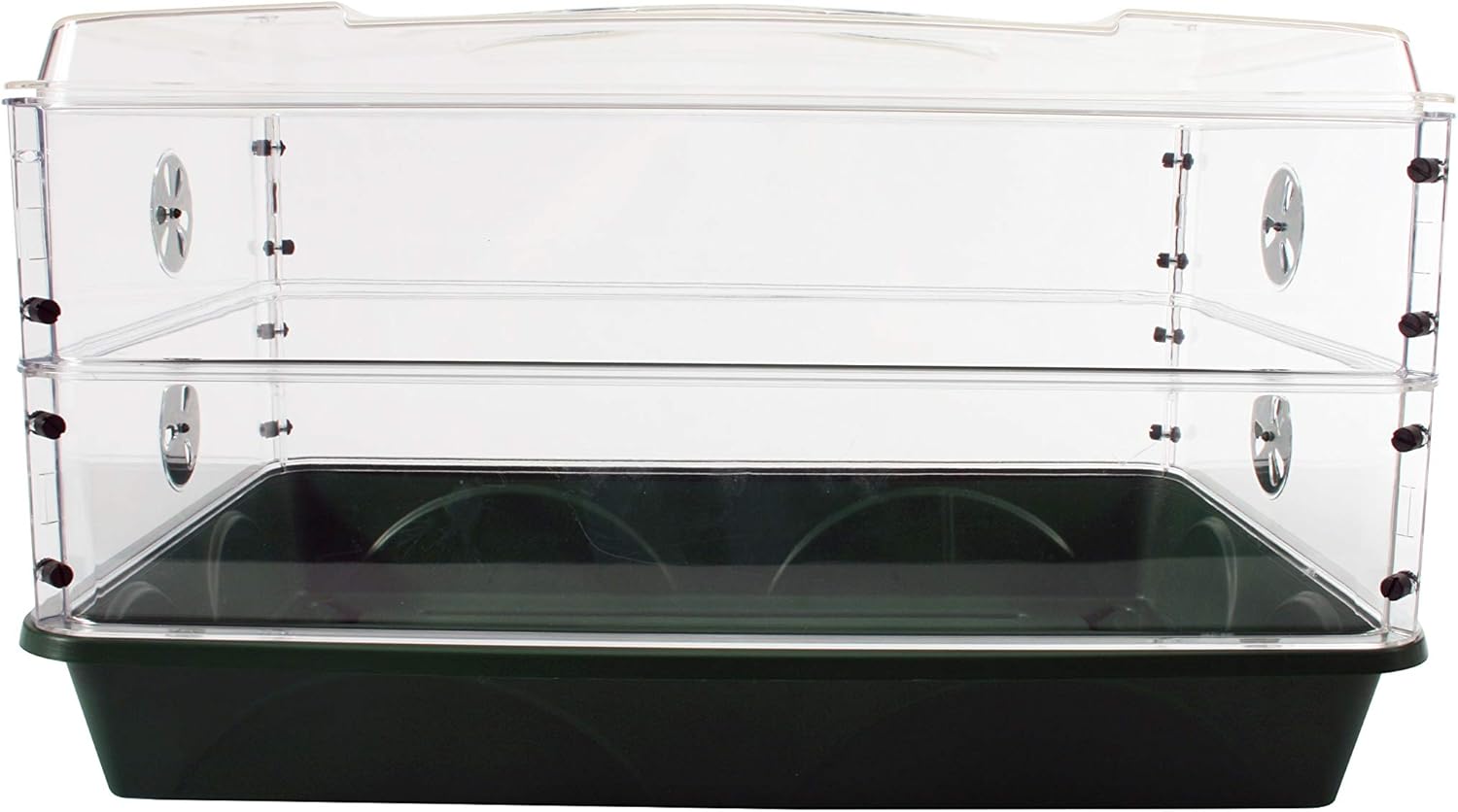 EarlyGrow 93807 Domed Propagator, 2 Height Extenders, Green : Home & Kitchen