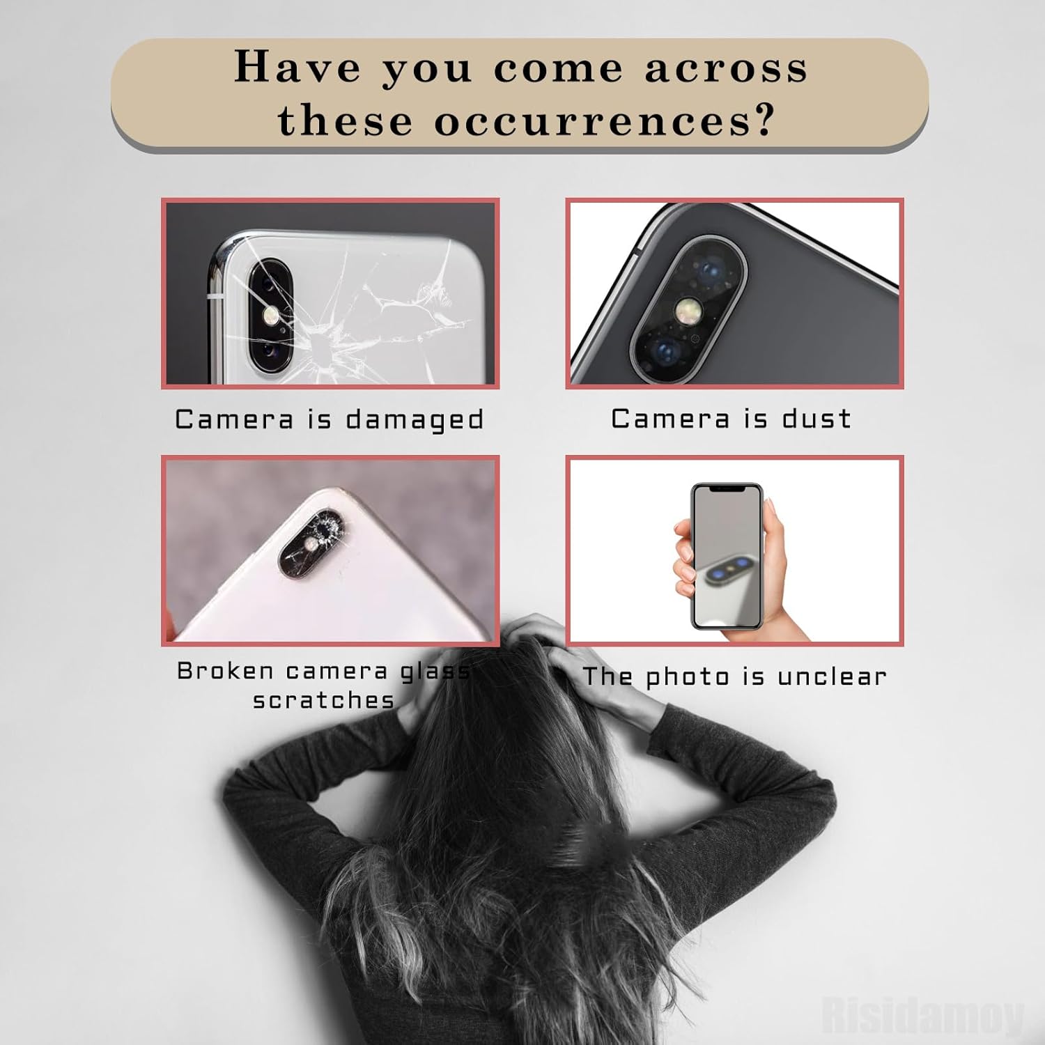 for iPhone Xs/Xs Max OEM Main Back Rear 12MP Camera Replacement Dual Optical Image Stabilization Smart HDR for Photos Metal Case Flex Cable Connector Repair A1921 A2101 A2102 A2103 A2104