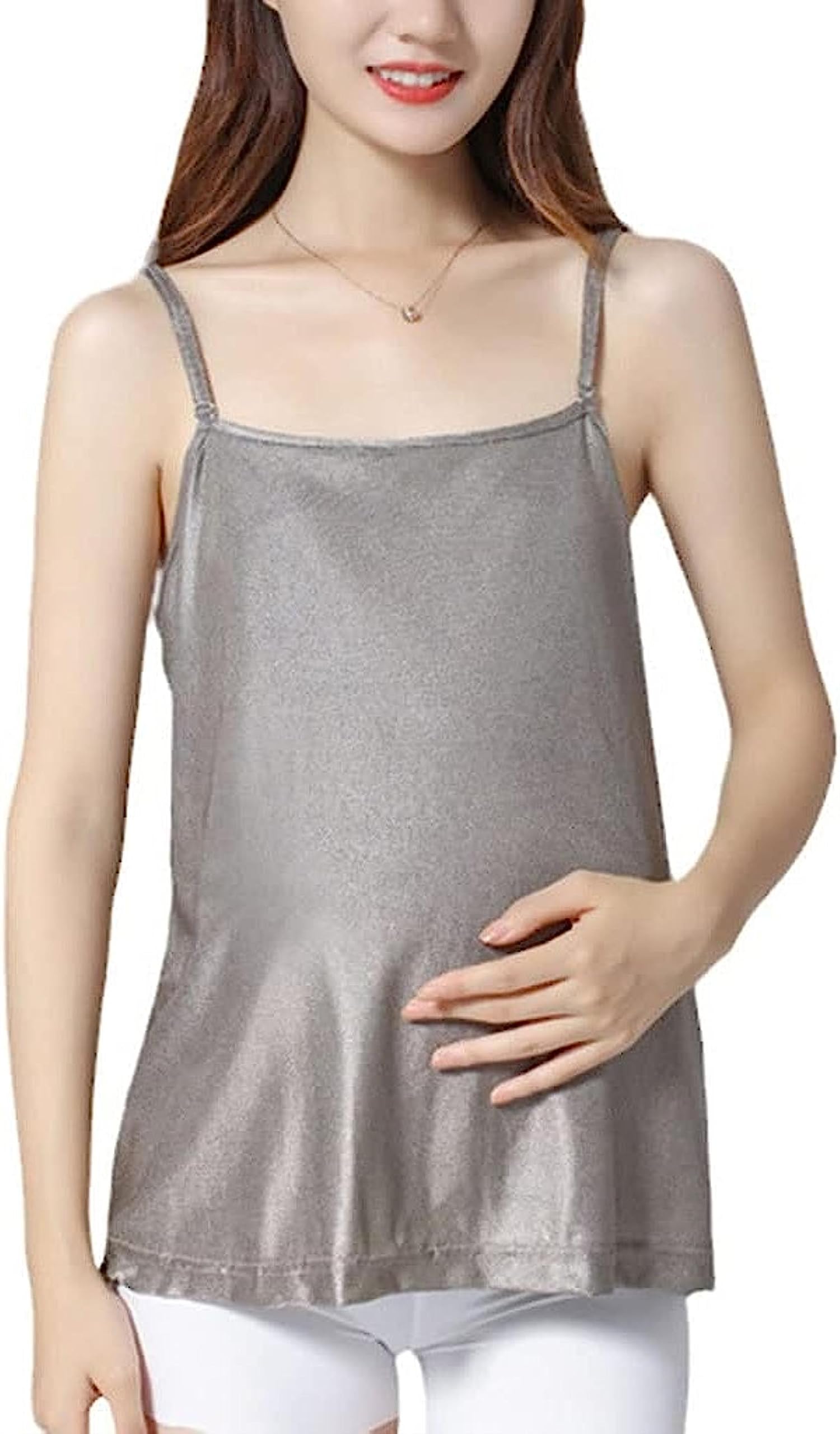 Vêtements de maternité anti-rayonnement : camisoles en fibre d'argent