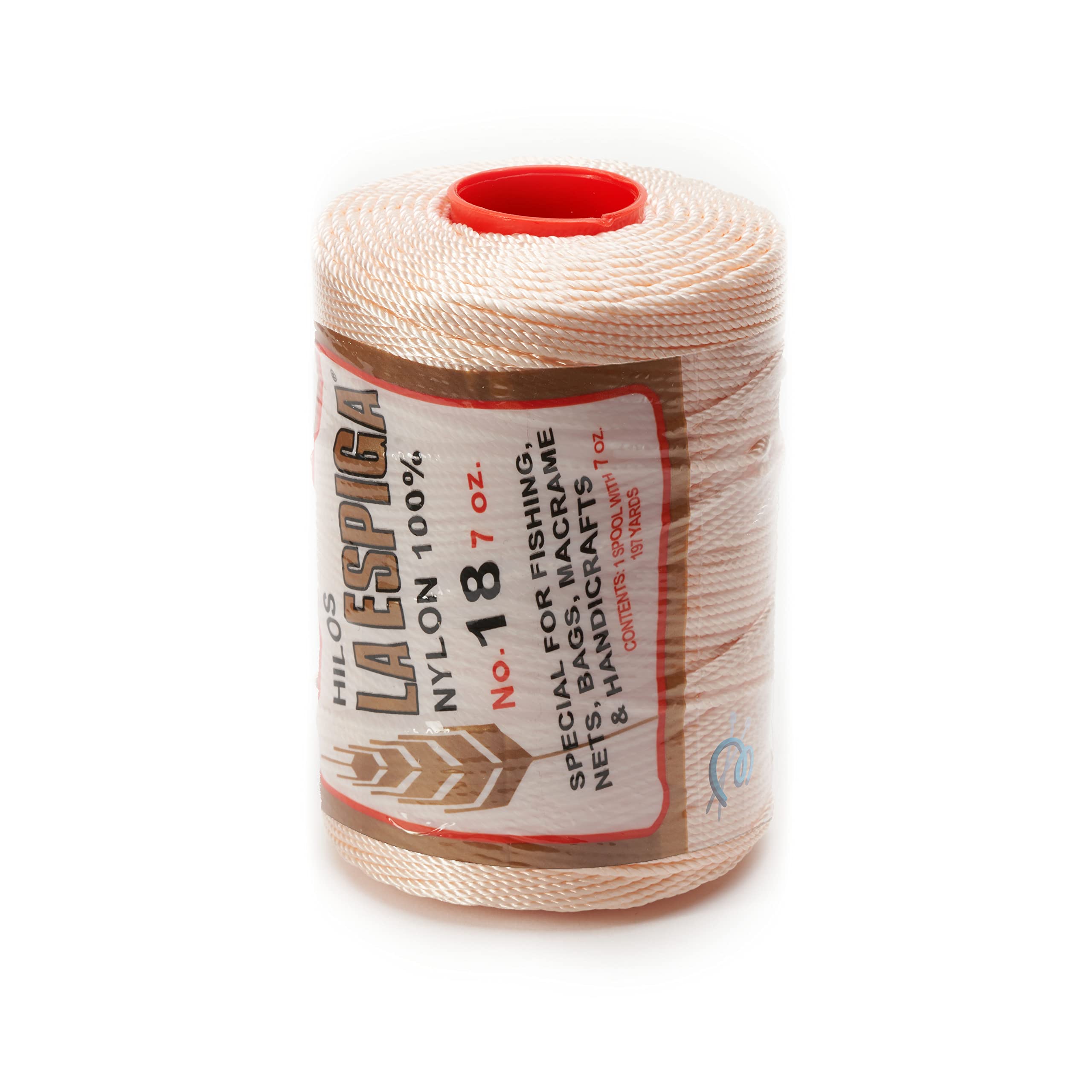 Espiga No.18-100% Nylon Omega String Cord for Knitting and Crochet - 15 Peach