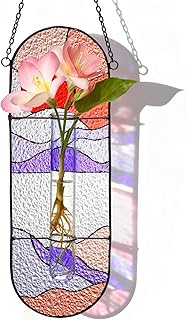 Stained Glass Plant Propagation Stations - Handmade Sunshine Catcher Hyd...