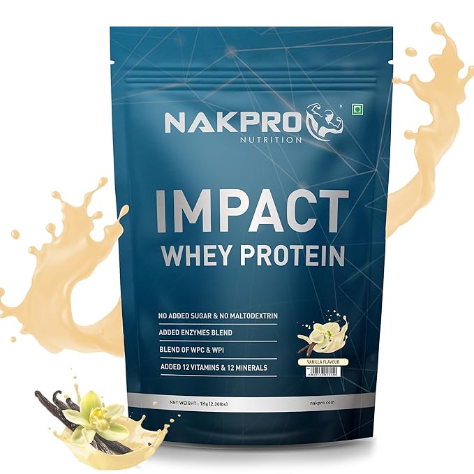 NAKPRO Impact Whey Protein, Vanilla