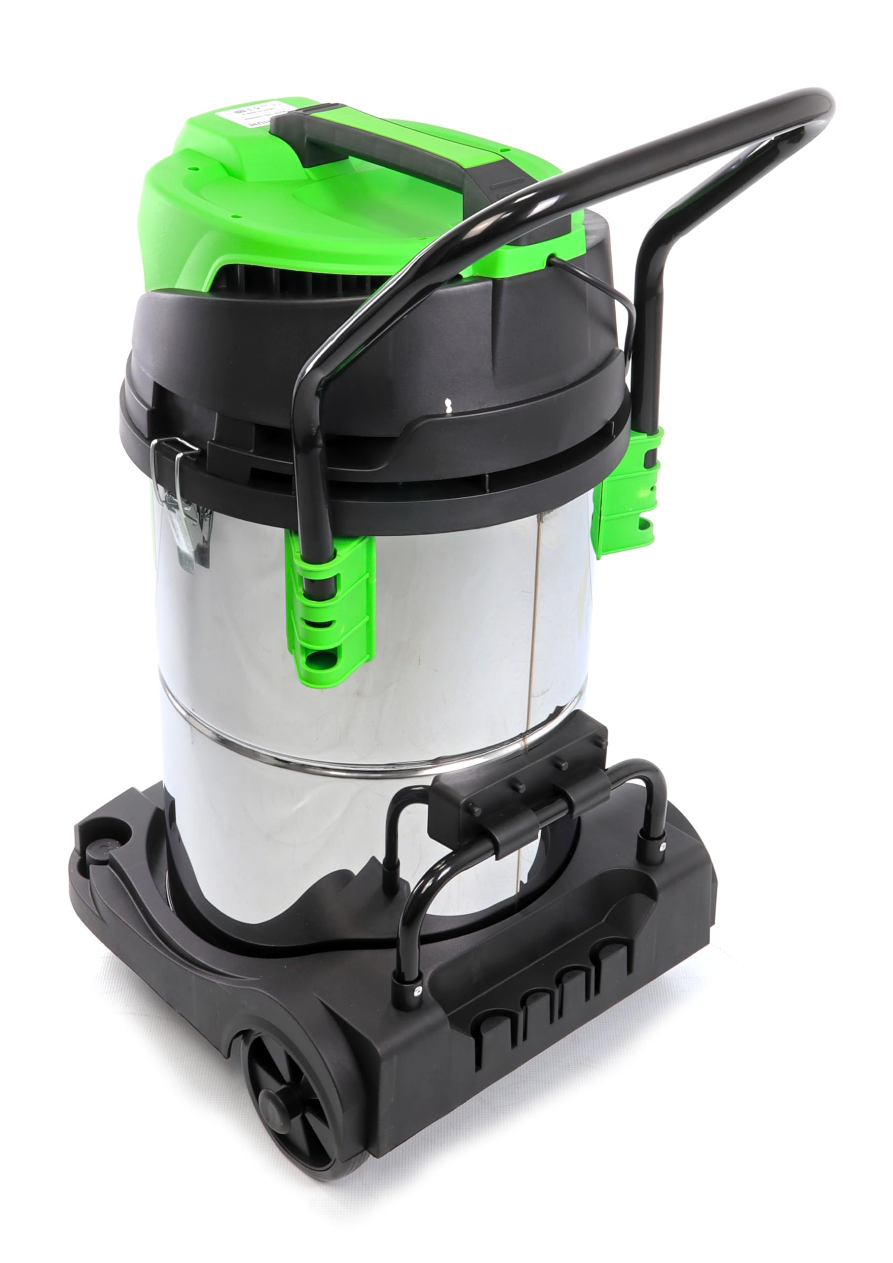 JOMAFA Aspiradora Industrial seco y humedo 2400 w Doble Motor Acero INOX. 70 litros