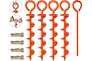 Eurmax USA Canopy Tent Stakes Dog Tie Out Stakes - Easy Installation...