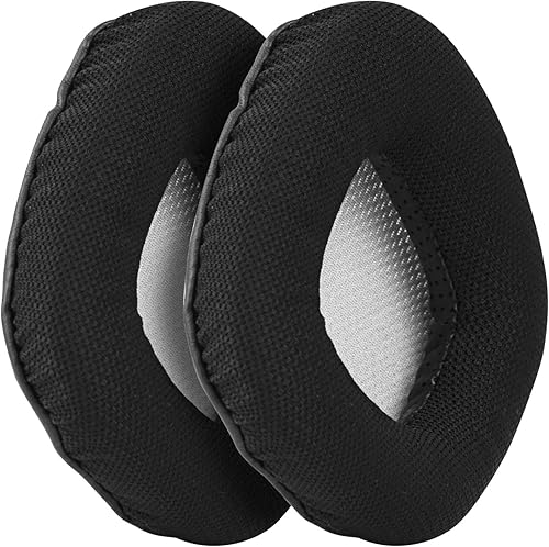 Miniatura 4 de Almohadillas de repuesto para auriculares Corsair Void y Corsair Void PRO RGB con cableinalámbricos para juegos (negro + gris) (negrogris)
