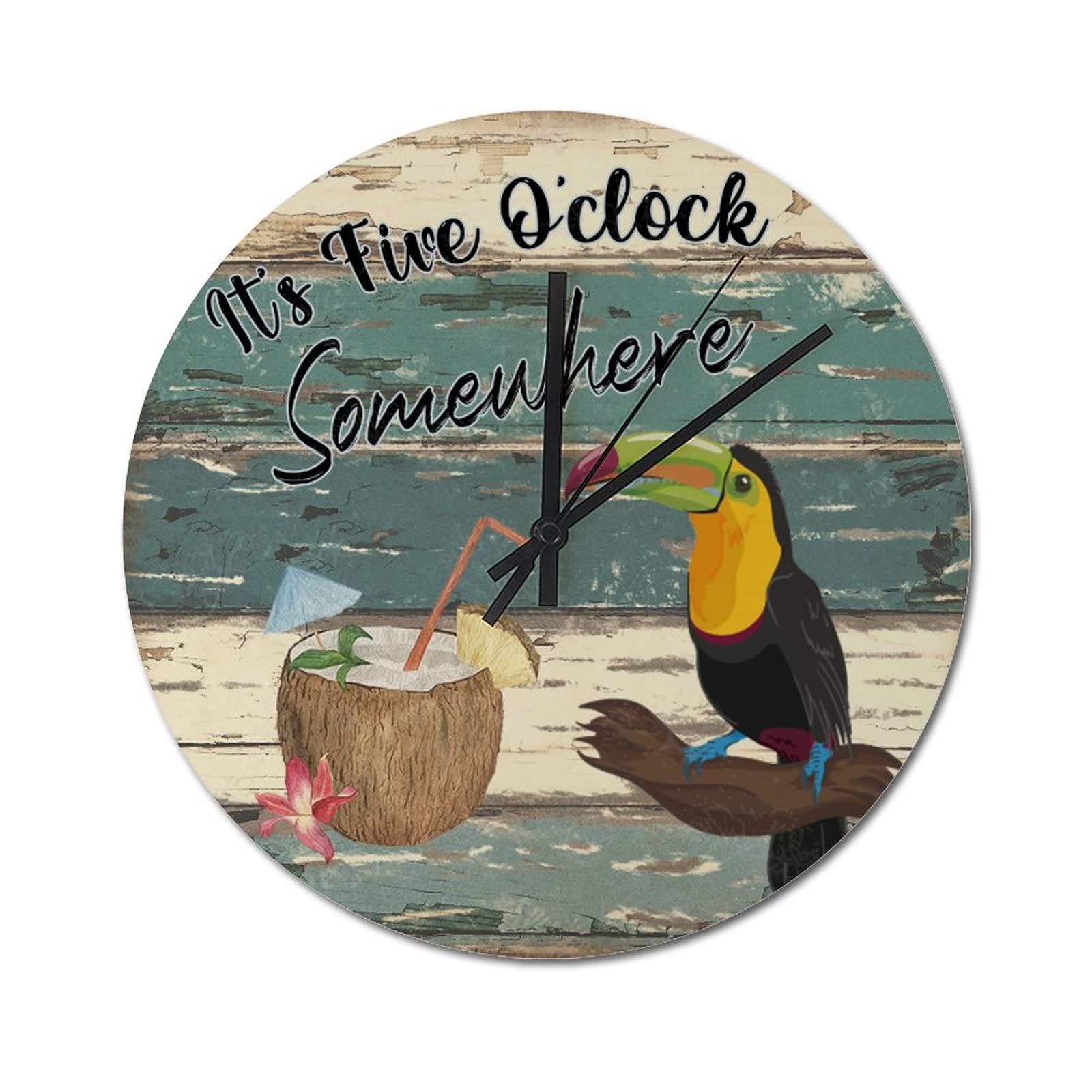 Horloge murale en bois : cadeau de retraite original et rustique