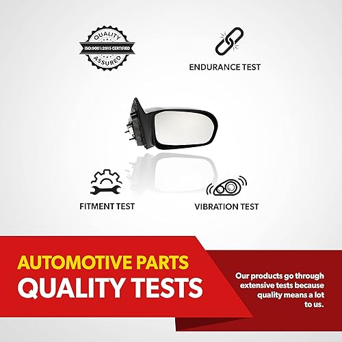 Miniatura 5 de Espejo lateral de repuesto para Honda Civic DX EX GX LX 2001 2002 2003 2004 2005 - Espejo lateral del pasajero incluye vidrio transparente, carcasa,