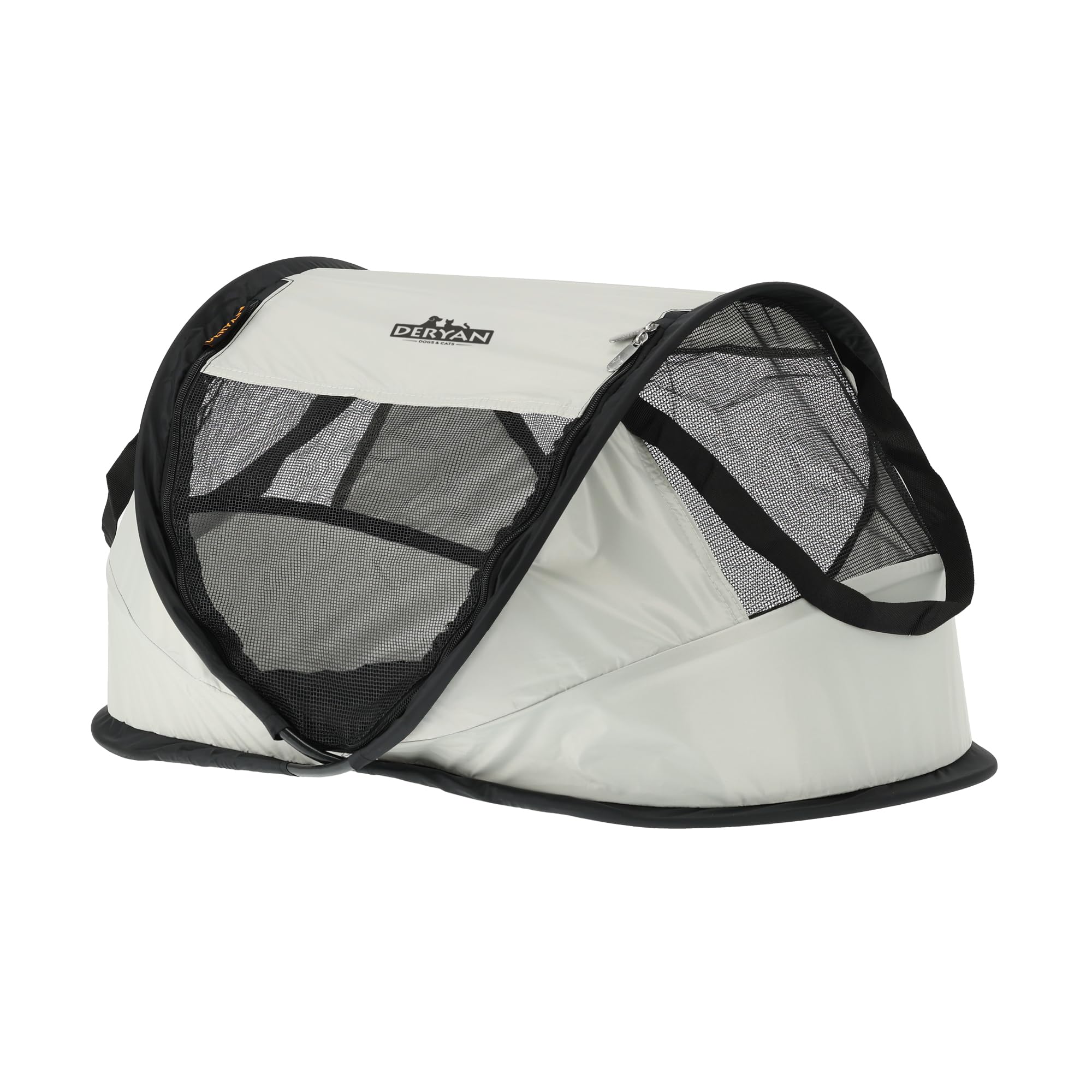 Deryan Dogs & Cats – Luxuriöses Pop-up-Reisebett für Haustiere – Hundebox – Pop-up-System – Zusammenklappbare Box – Extra Dickes Netzgewebe – Klein