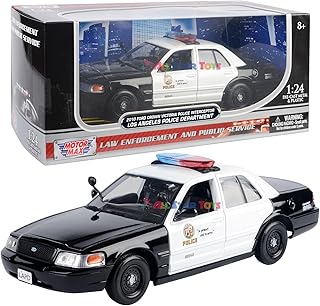 2010 Ford Crown Victoria Police Interceptor LAPD Los Angeles Police Department 1/24 Diecast Model 76946 by All Star Toys