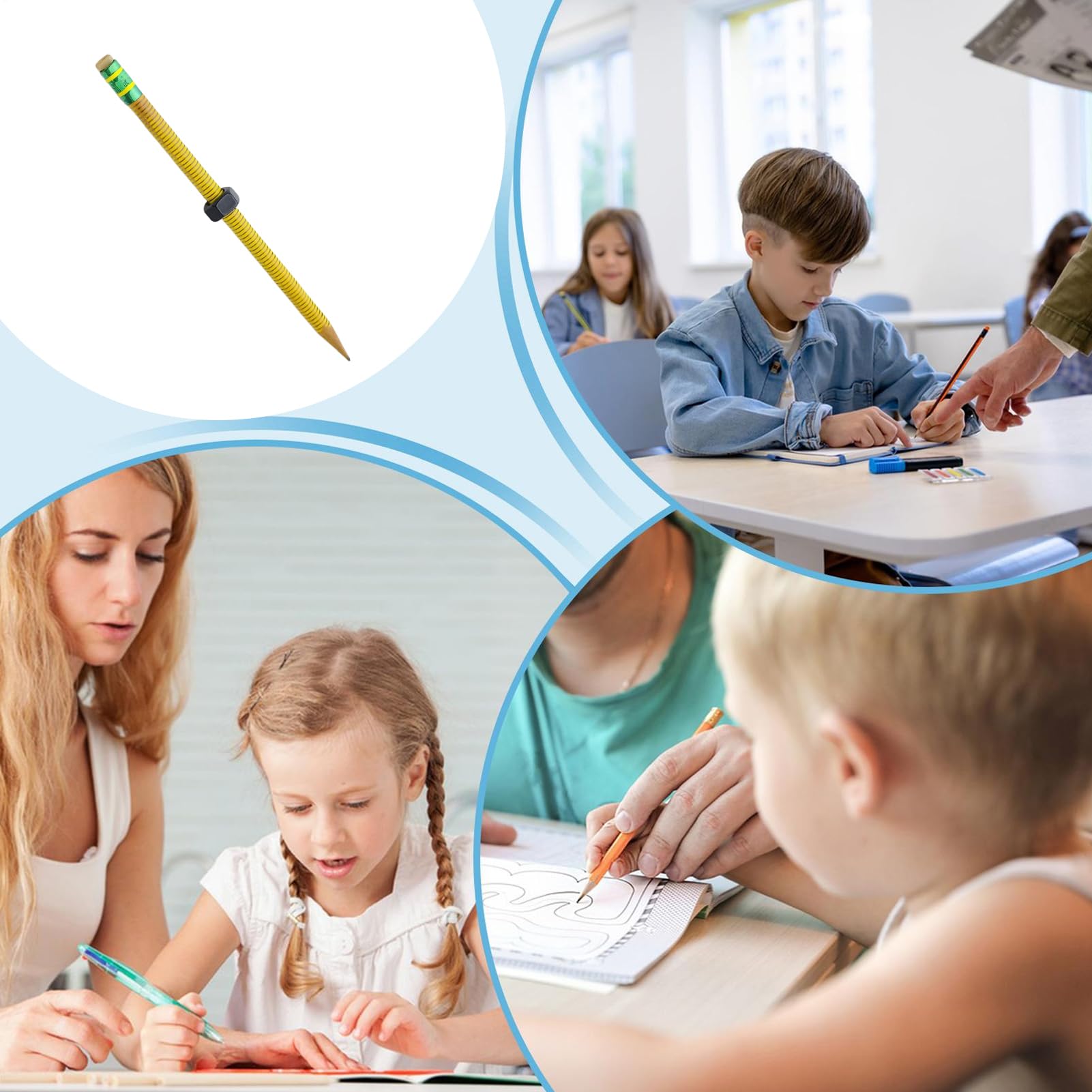 Filettata Antistress Antistress Portatile E Tascabile | Matite A Torsione Scrivibili E Rilassanti Adatto per Casa, Scuola, Lavoro, Viaggi, Studenti e Bambini