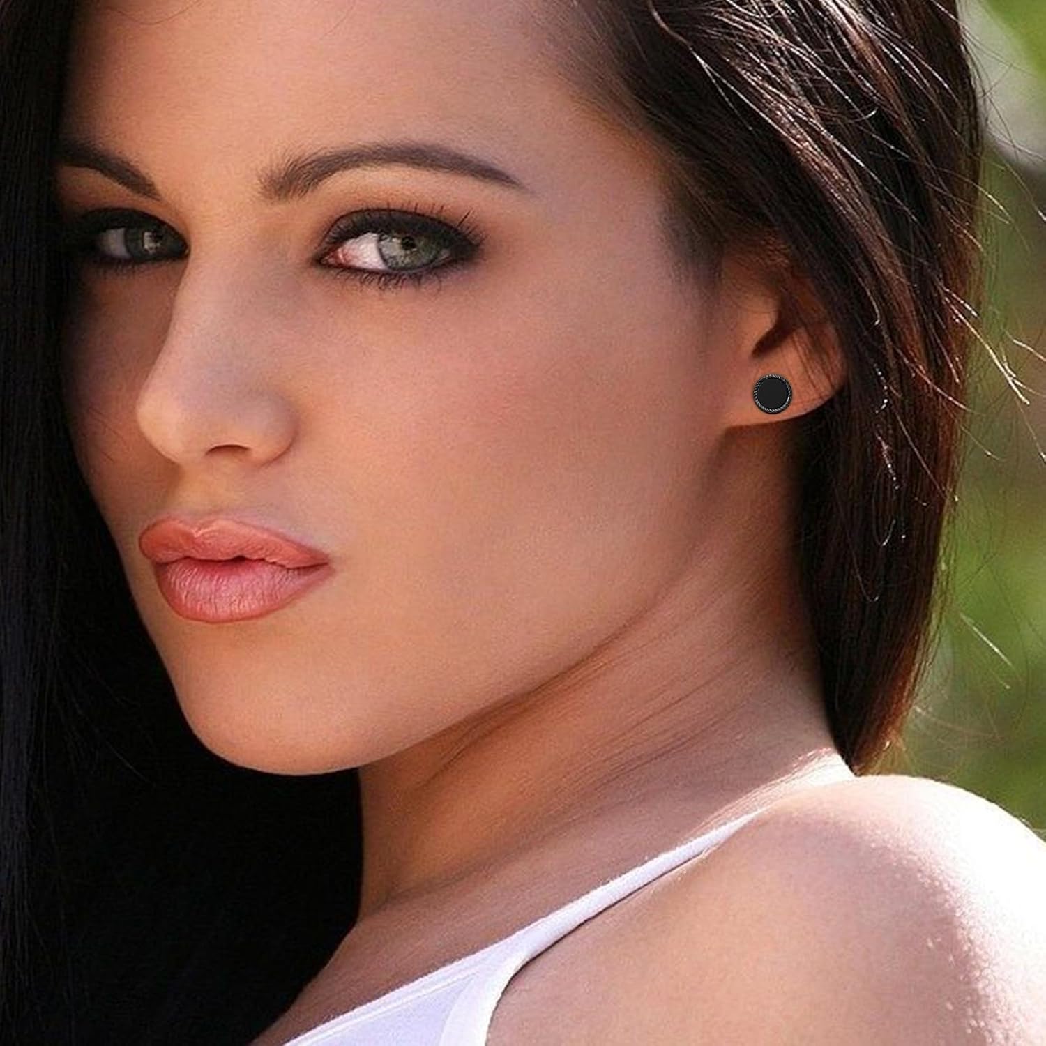 Black Onyx Earrings 925 Sterling Silver Celtic Viking Earrings Zircon Stud Earrings Hypoallergenic Punk Gothic Jewelry Gifts for Women Men - Image 5