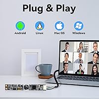 Vista 7 de Cámara USB de enfoque automático de 16 MP con micrófono para computadora Mini UVC USB2.0 Lightburn Cámara Micro USB Seguridad PC Cámaras Módulo