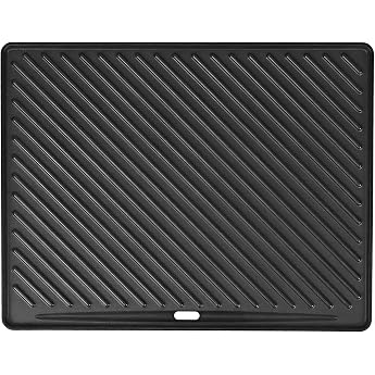 Cast Iron Grill Plate for R sle Videro G4-S R sle Allflame Prime 4 Grill Pan Replacement Part for Enders Kansas Pro 4 Uniq 4 IK Cruster Reversible Plate for Napoleon Rogue 525 Prestige 500 45 x 35 cm