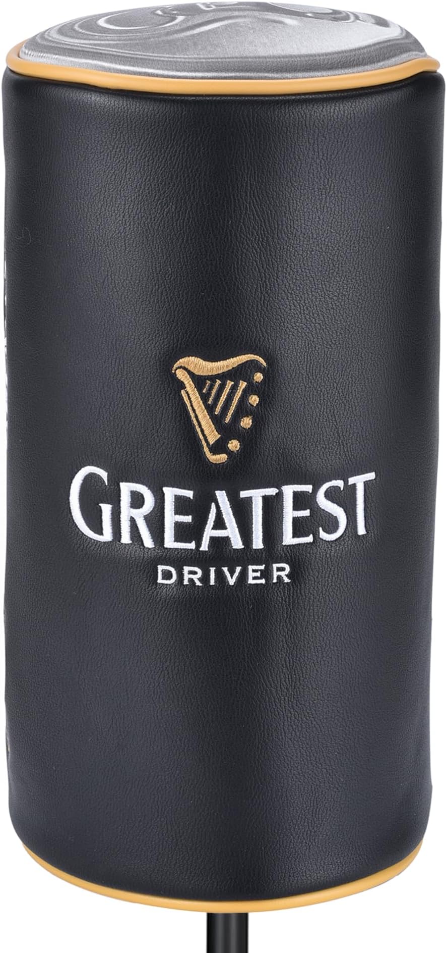 Driver Headcover - Beer Can Shaped Funny Driver Cover - Tour Grade PU Leather Golf Club Cover with Embroidered Pattern