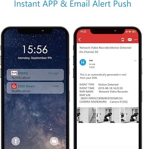 Miniatura 7 de ZOSI Grabador DVR de seguridad 1080p 4 canales, capacidad híbrida 4-en-1 (analógicoAHDTVICVI) vigilancia CCTV DVR, detección de movimiento, control