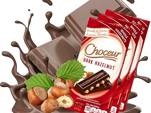 Miniatura 7 de Barras de chocolate negro  La bolsa incluye un trío de barras de caramelo Choceur con pasas y nueces  Una sinfonía dulce decadente de Dark Delight