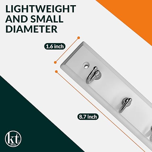 Miniatura 5 de Soporte para llaves montado en la pared con 4 ganchos organizador de almacenamiento para decoración del hogar blanco