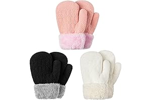 Comfy and Warm Baby Winter Gloves for 6-12 Months