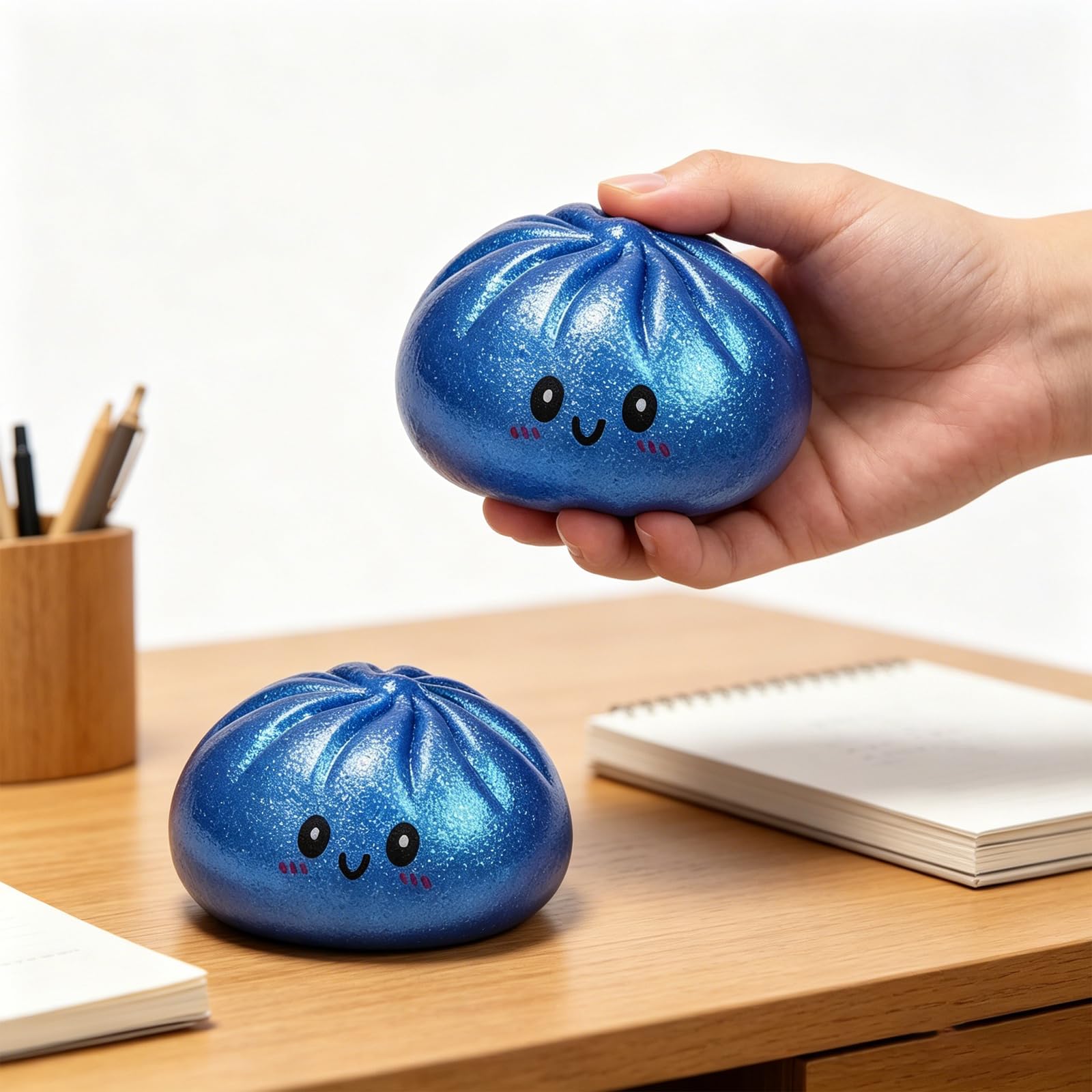 Glitter Dumpling Sorpresa Jguete Dmplings Mystery con Caja Vaporera (Azul Brillante) — view 4