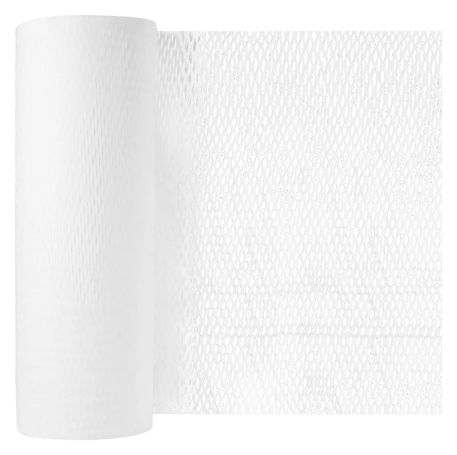 Honeycomb Paper Roll 2/5/10M Honeycomb Packing Paper Eco-friendly Cushioning Wrap Roll For Moving/Shipping Biodegradable Recyclable Bouquet packaging(White,W25cm X L5m)