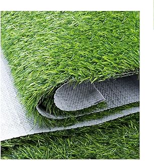 Green Artificial Grass, Outdoor Turf Rug, Premium Synthetic Artificial Grass Turf, Indoor Outdoor Garden Lawn Patio Balcony Synthetic Turf Mat (2x11m/6.6x36.1ft)