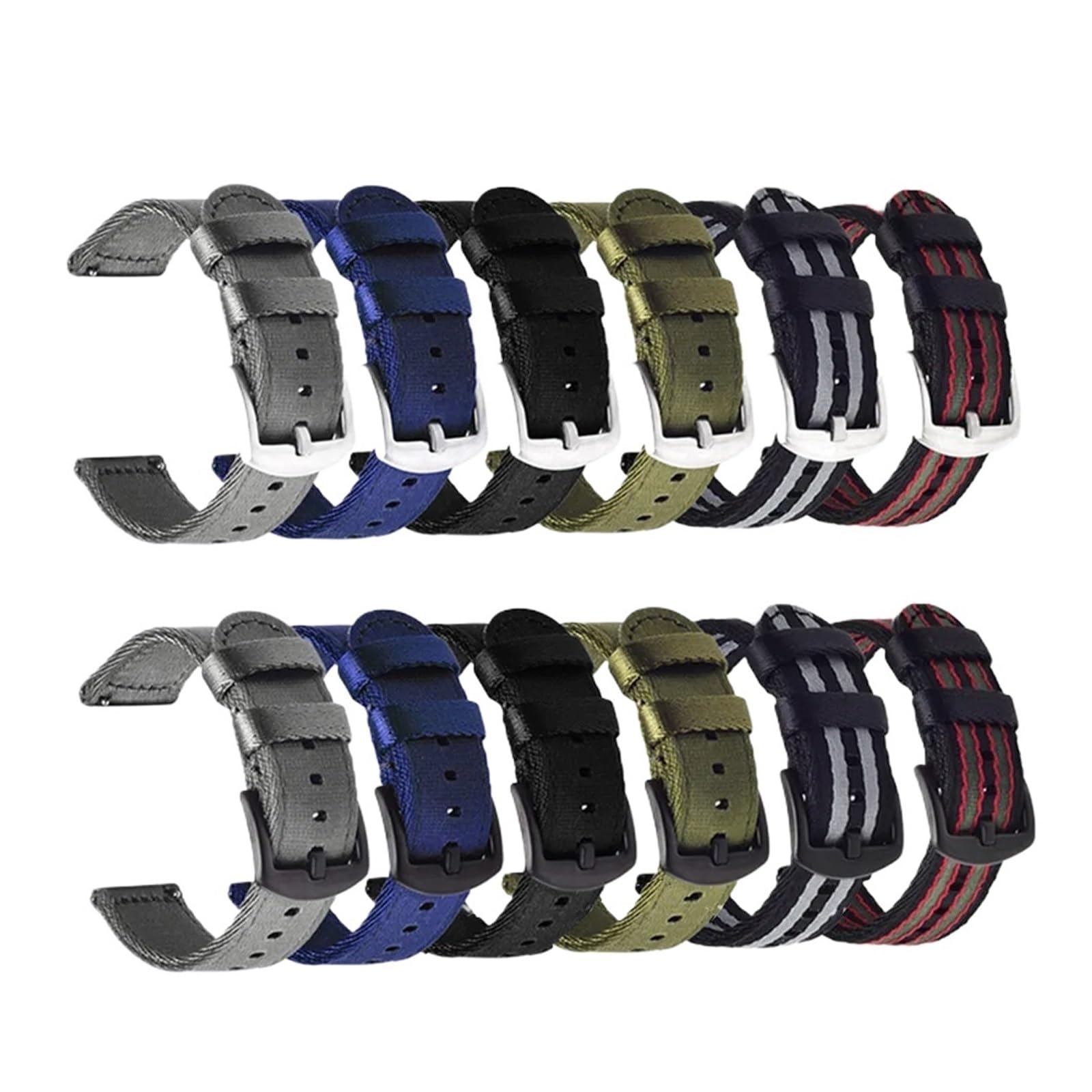 Bracelet en Nylon 18 mm 20 mm 22 mm 24 mm pour 44 mm 44 mm Bracelet de Bande de Tour de grenaille en Toile active2 active2