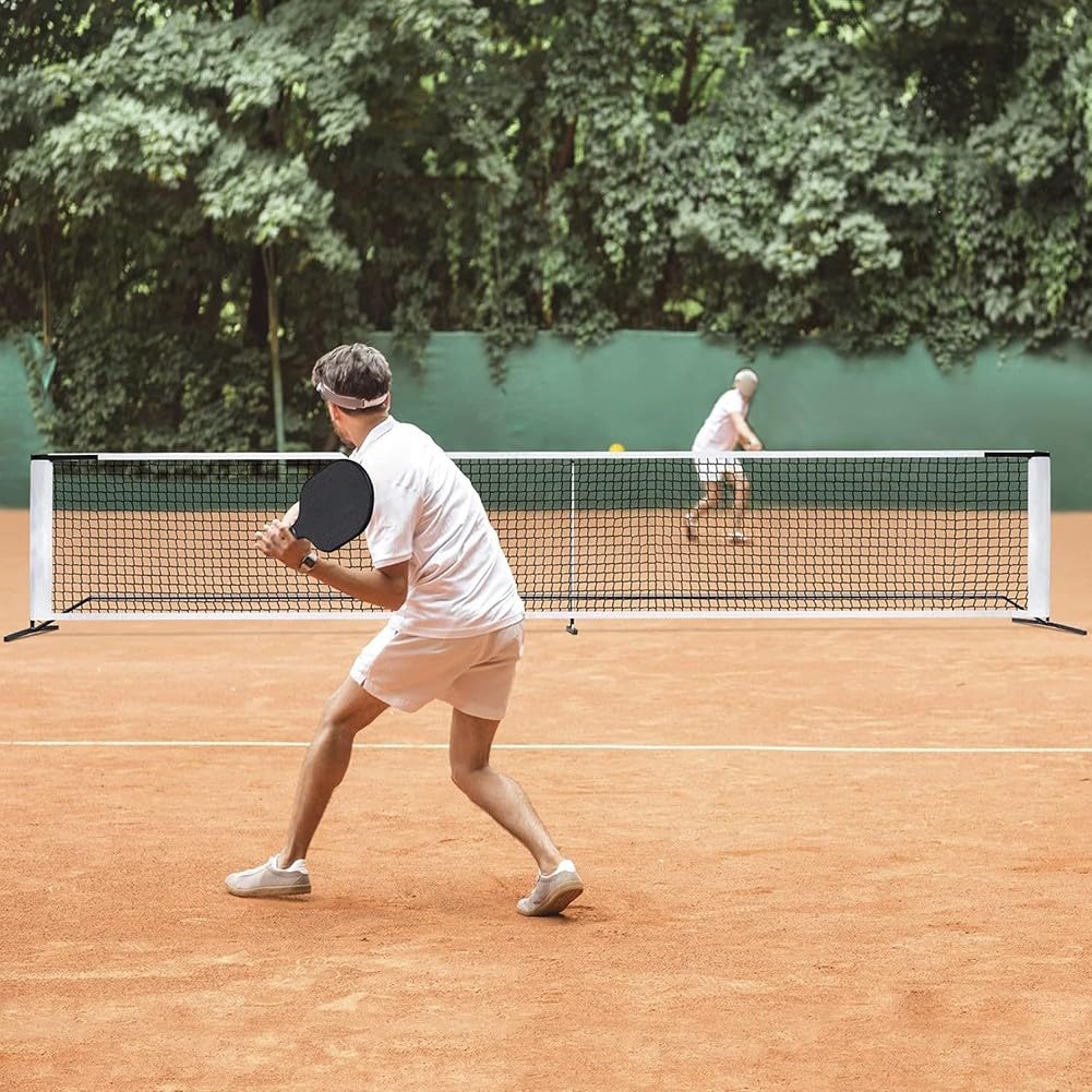 Pickleball-Netz, 6,7 x 0,9 m, hergestellt aus Nylon und Polyester für Widerstandsfähigkeit in Außen- und Innenumgebungen