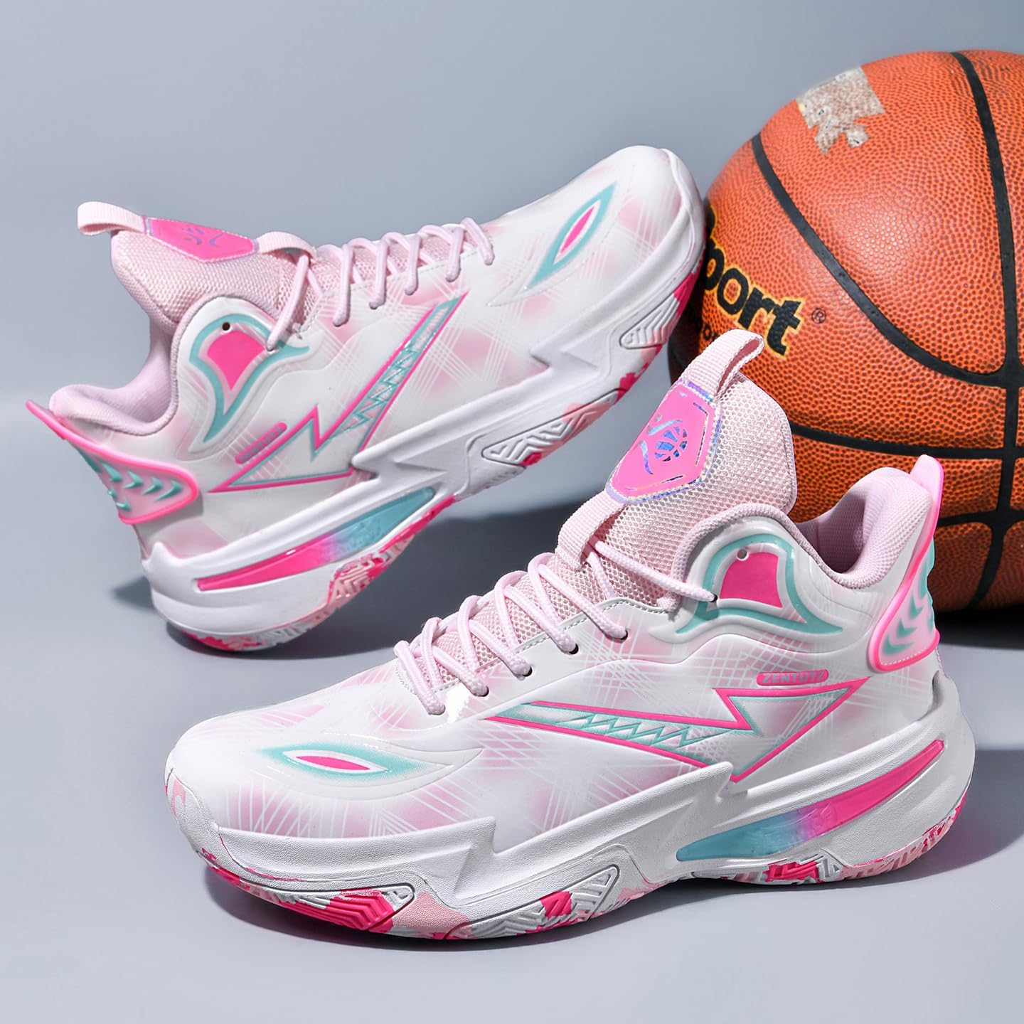 Girls Boys Basketball Shoes High-Top Volleyball Big Kids Non-Slip Lightweight Indoor Outdoor Sport School Sneakers for Youth - Image 3