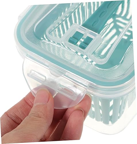 Miniatura 4 de UPKOCH Caja de almacenamiento para refrigerador, contenedor de cereales, caja de almacenamiento de alimentos, contenedores de alimentos de vidrio,