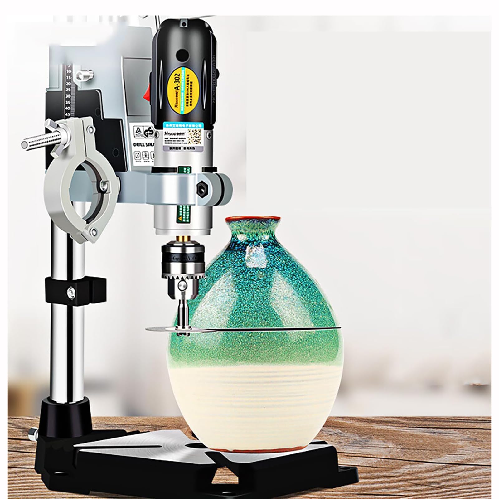 Electric Glass Bottle Cutter and Rotary Tool Set – Suitable for Drilling, Grinding, Polishing, Cutting Wine Bottles, and DIY Crafts