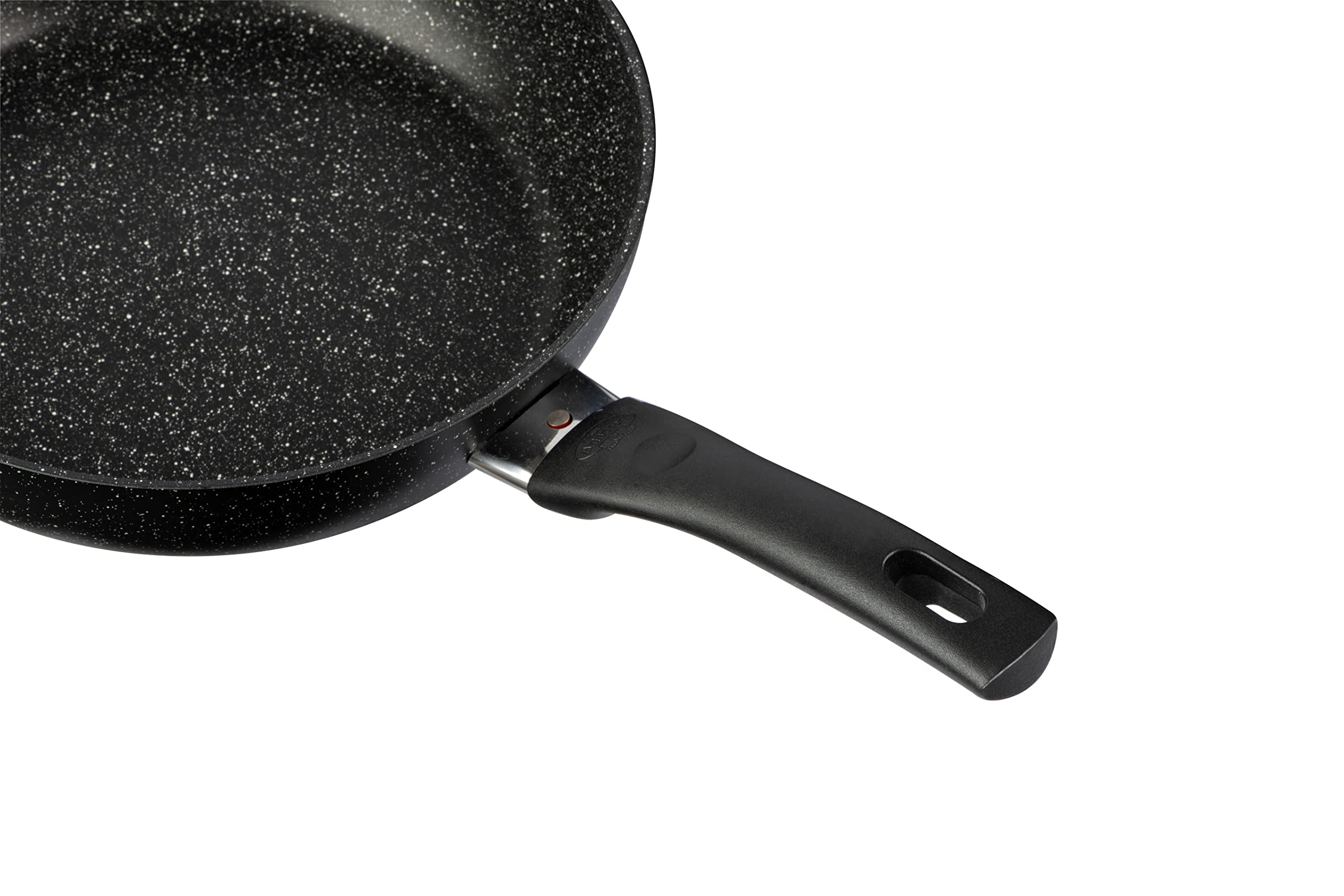 BALLARINI Vipiteno Schmorpfanne hoher Rand, Ø 28 cm, Schmortopf, Temperaturkontrolle, Antihaftbeschichtet, Aluminium, Schwarz