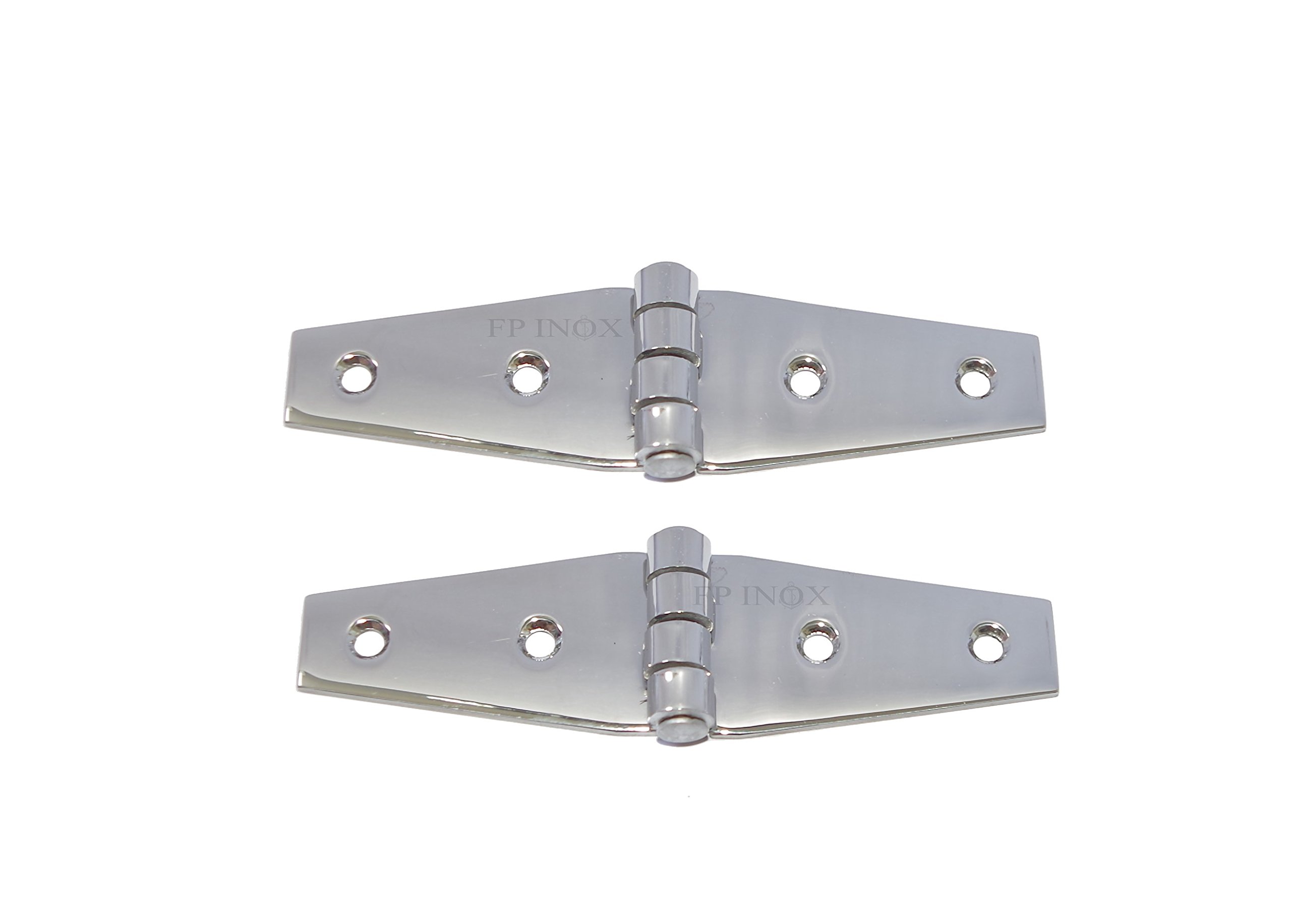 CERNIERE PIANA SPINA FISSA 60x35 Mm ACCIAIO INOX 2 PEZZI