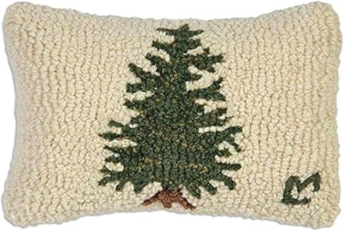 Miniatura 7 de Chandler 4 Corners Almohada Decorativa de Lana con Diseño de Árbol Elegante Tejida a Mano por Artista (18 x 18 pulgadas) Almohada de Navidad para