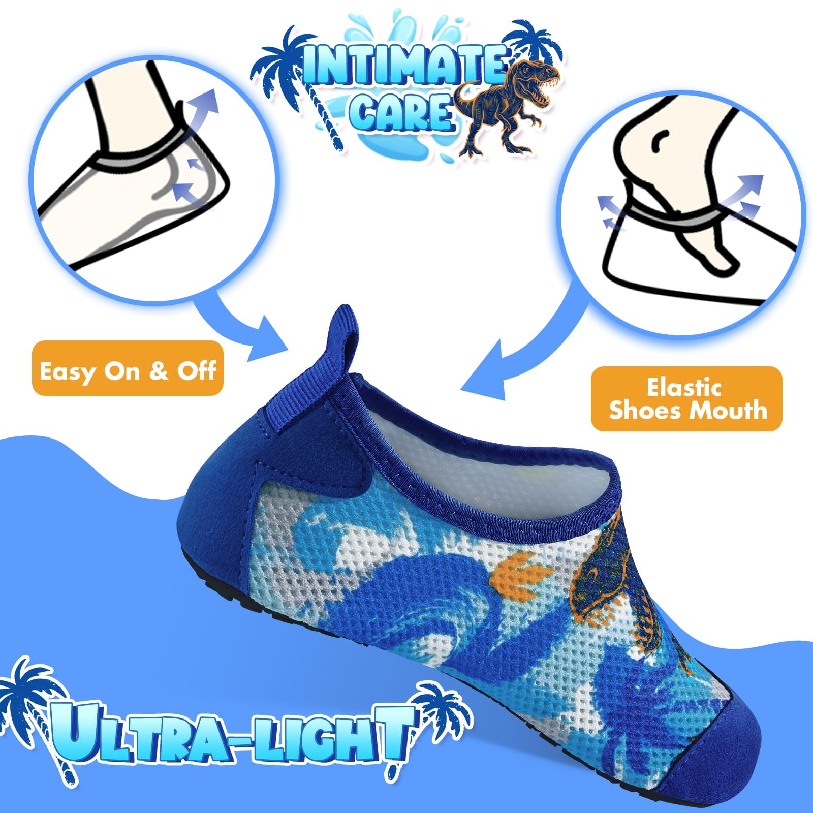 Zapatillas de Playa Descalzas de Secado Rápido Malla Suave Zapatos de Agua